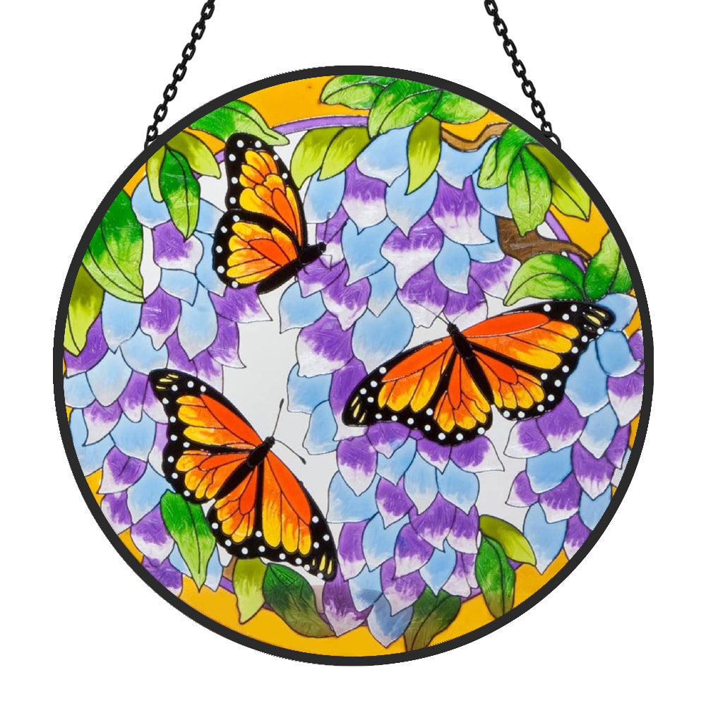 Artistic Butterfly Sun Catcher Decoration Stained Glass Window Hanging