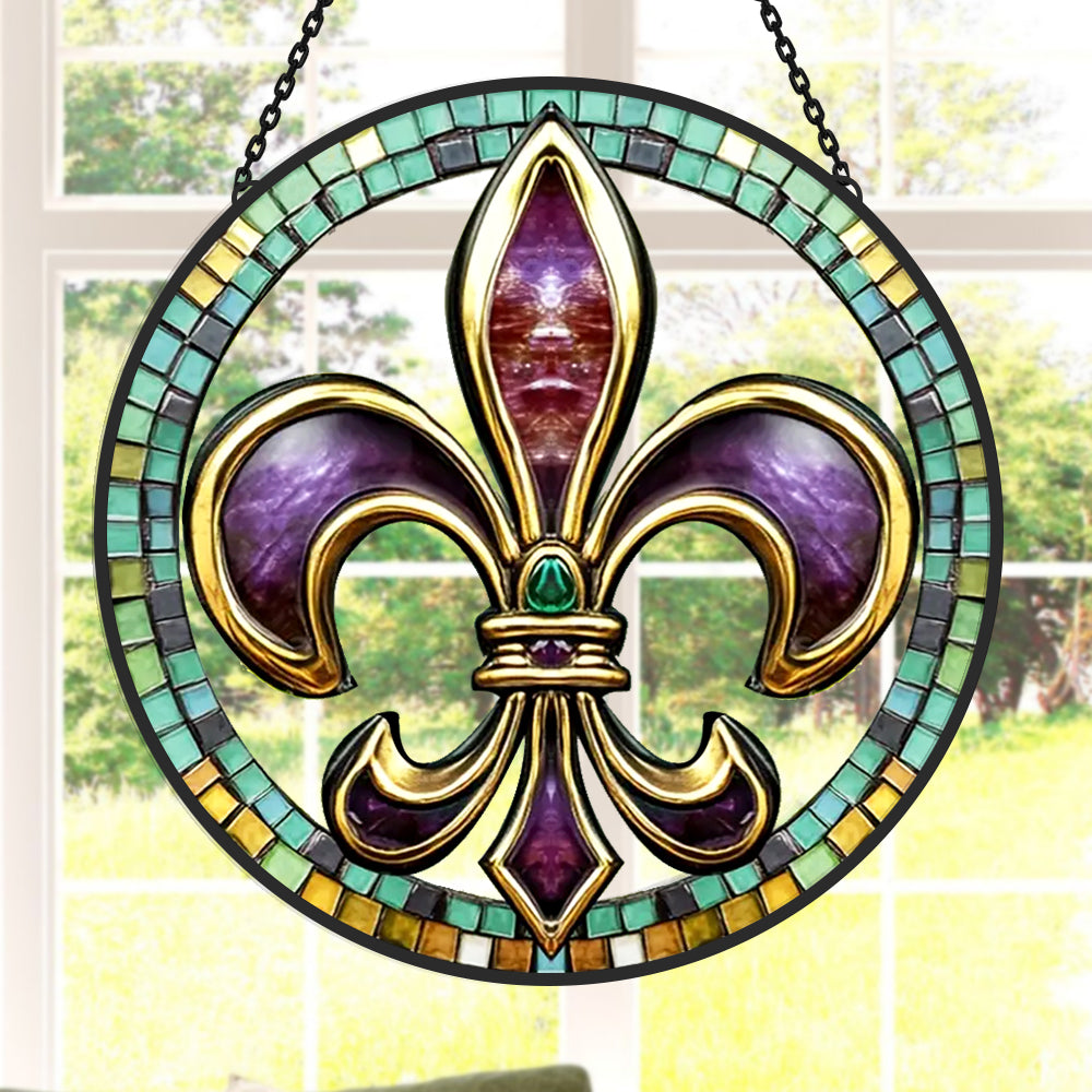 Fantasy Themed Sun Catcher Decoration Stained Glass Window Hanging