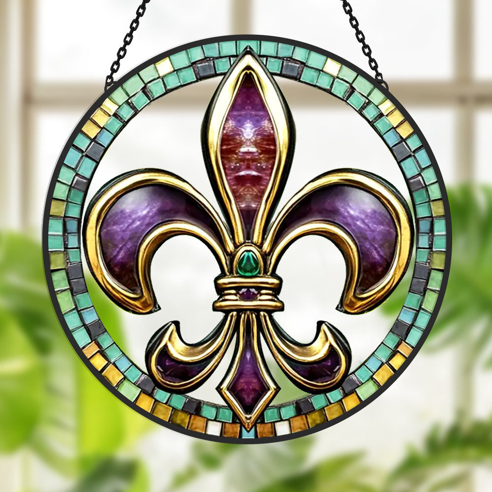 Fantasy Themed Sun Catcher Decoration Stained Glass Window Hanging