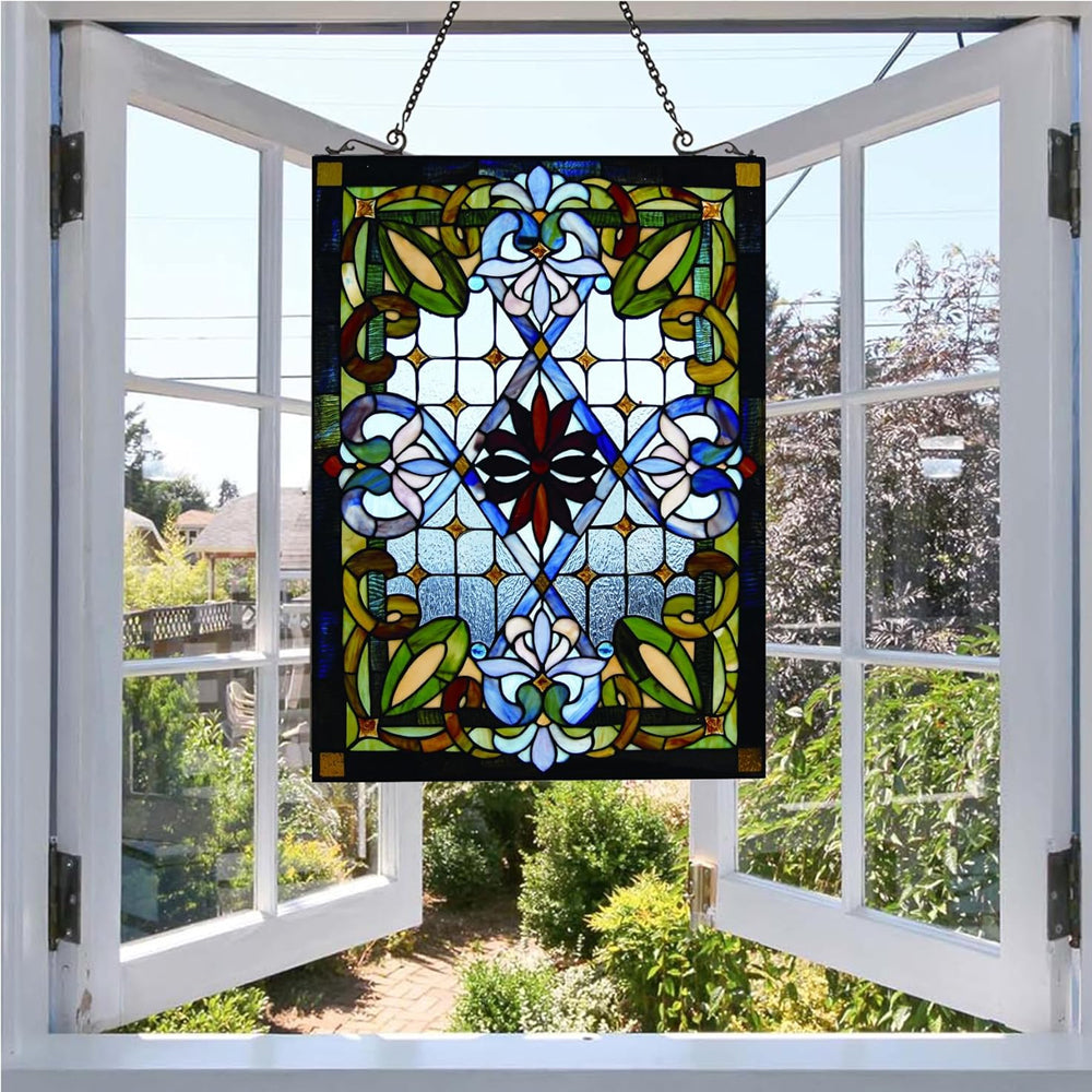 Geometry Sun Catcher Decoration Stained Glass Window Hanging