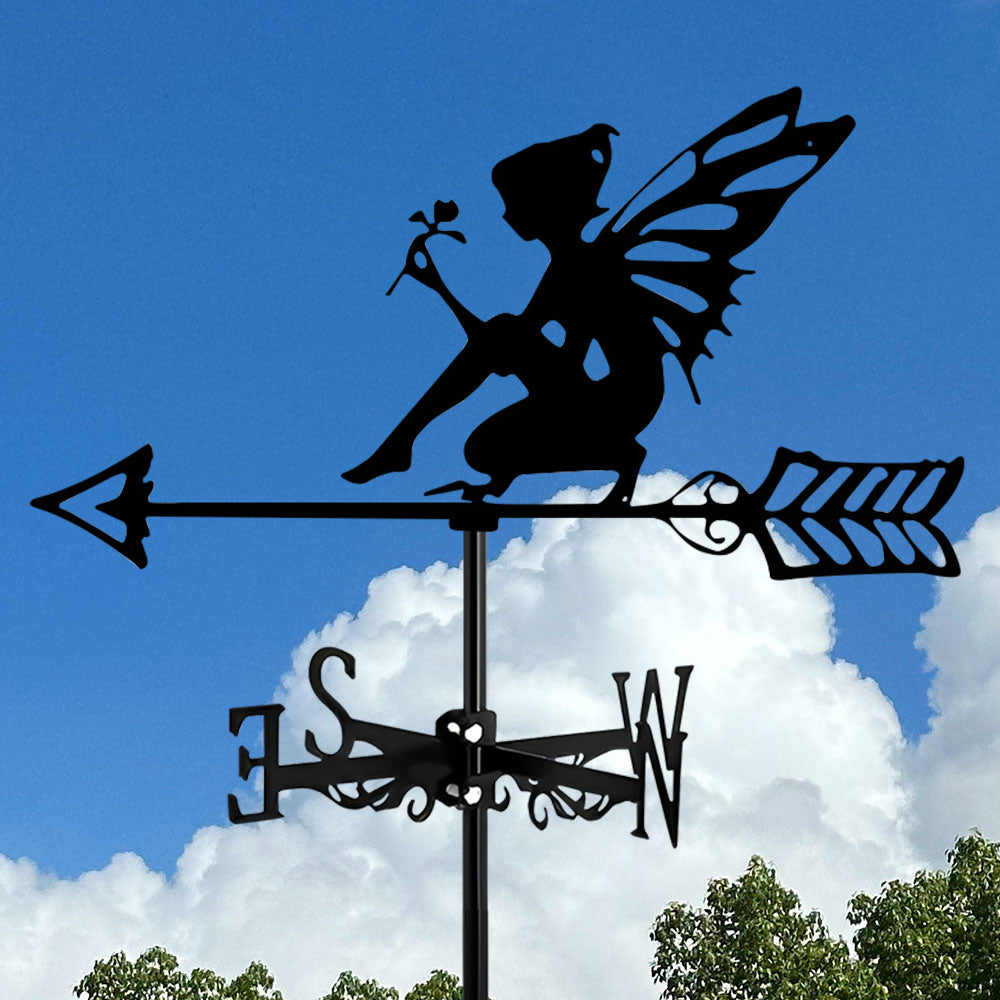 Fairy Garden Elf Stainless Steel Weathervane