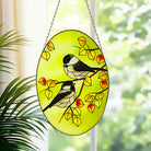 Birds Sun Catcher Decoration Stained Glass Window Hanging