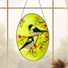 Birds Sun Catcher Decoration Stained Glass Window Hanging