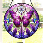 Butterfly Sun Catcher Decoration Stained Glass Window Hanging