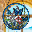 Butterfly Sun Catcher Decoration Stained Glass Window Hanging