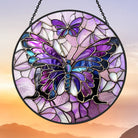 Charming Butterfly Sun Catcher Decoration Stained Glass Window Hanging