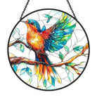 Charming Robin Bird Sun Catcher Decoration Stained Glass Window Hanging