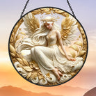 Diwali Angel Sun Catcher Decoration Stained Glass Window Hanging