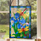 Dragonfly Sun Catcher Decoration Stained Glass Window Hanging