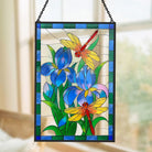 Dragonfly Sun Catcher Decoration Stained Glass Window Hanging