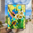 Dragonfly Sun Catcher Decoration Stained Glass Window Hanging