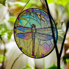 Dragonfly Sun Catcher Decoration Stained Glass Window Hanging
