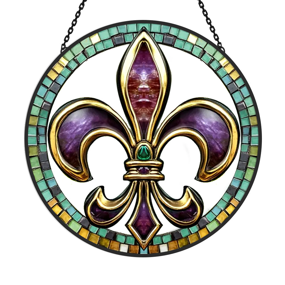 Fantasy Themed Sun Catcher Decoration Stained Glass Window Hanging