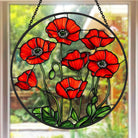 Flower Decor Sun Catcher Decoration Stained Glass Window Hanging