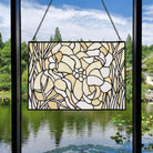 Flower Sun Catcher Decoration Stained Glass Window Hanging