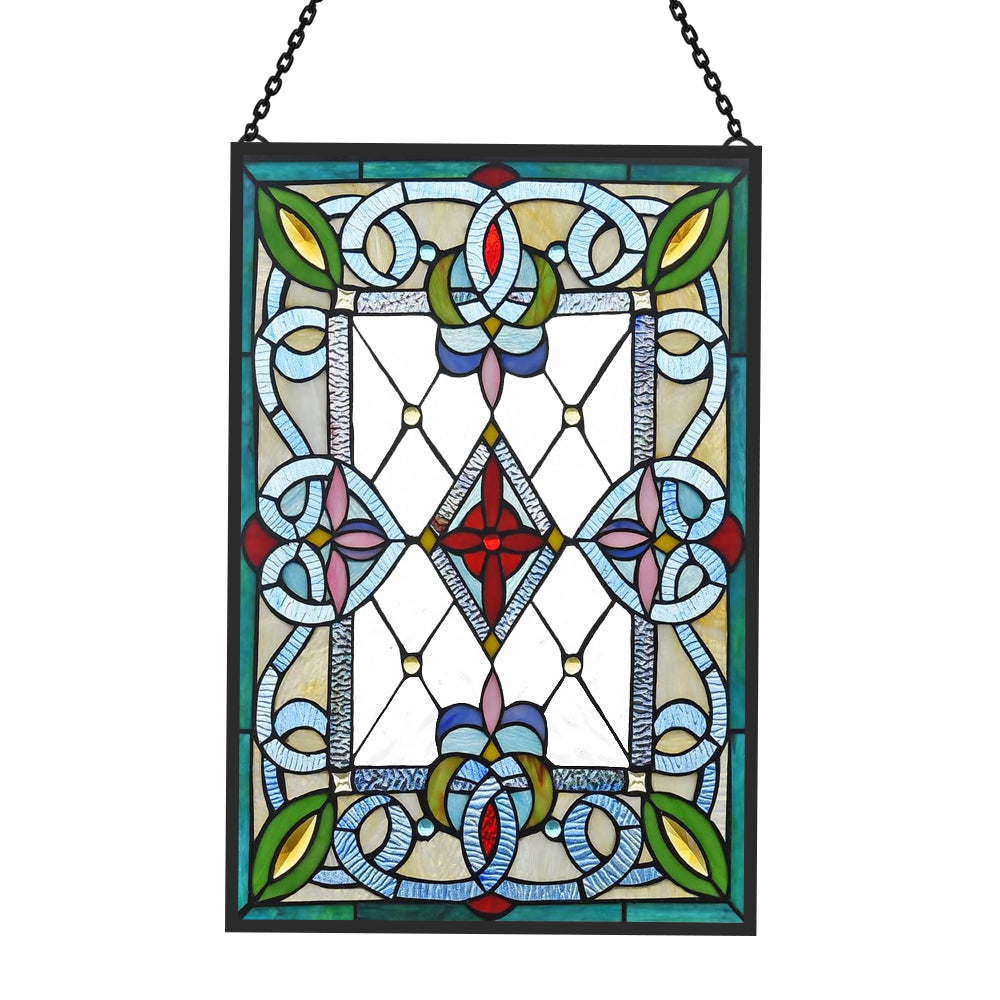 Geometry Sun Catcher Decoration Stained Glass Window Hanging