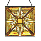 Geometry Sun Catcher Decoration Stained Glass Window Hanging