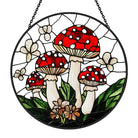 Mushroom Sun Catcher Decoration Stained Glass Window Hanging