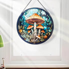 Mushroom Sun Catcher Decoration Stained Glass Window Hanging