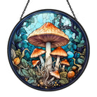 Mushroom Sun Catcher Decoration Stained Glass Window Hanging