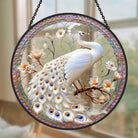 Peacock Sun Catcher Decoration Stained Glass Window Hanging