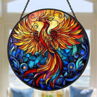 Phoenix Sun Catcher Decoration Stained Glass Window Hanging