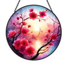 Plum Blossom Sun Catcher Decoration Stained Glass Window Hanging