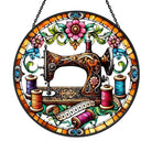 Sewing Machine Sun Catcher Decoration Stained Glass Window Hanging