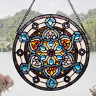 Snowflake Sun Catcher Decoration Stained Glass Window Hanging