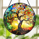 Tree of Life Sun Catcher Decoration Stained Glass Window Hanging