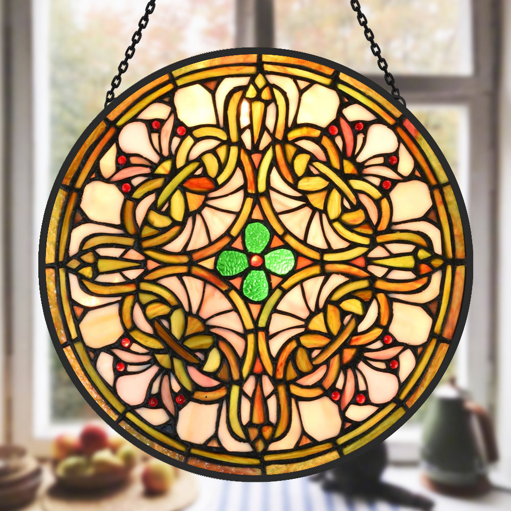 Tree of Life Sun Catcher Decoration Stained Glass Window Hanging