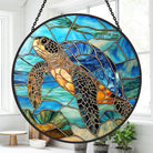 Turtle Sun Catcher Decoration Stained Glass Window Hanging
